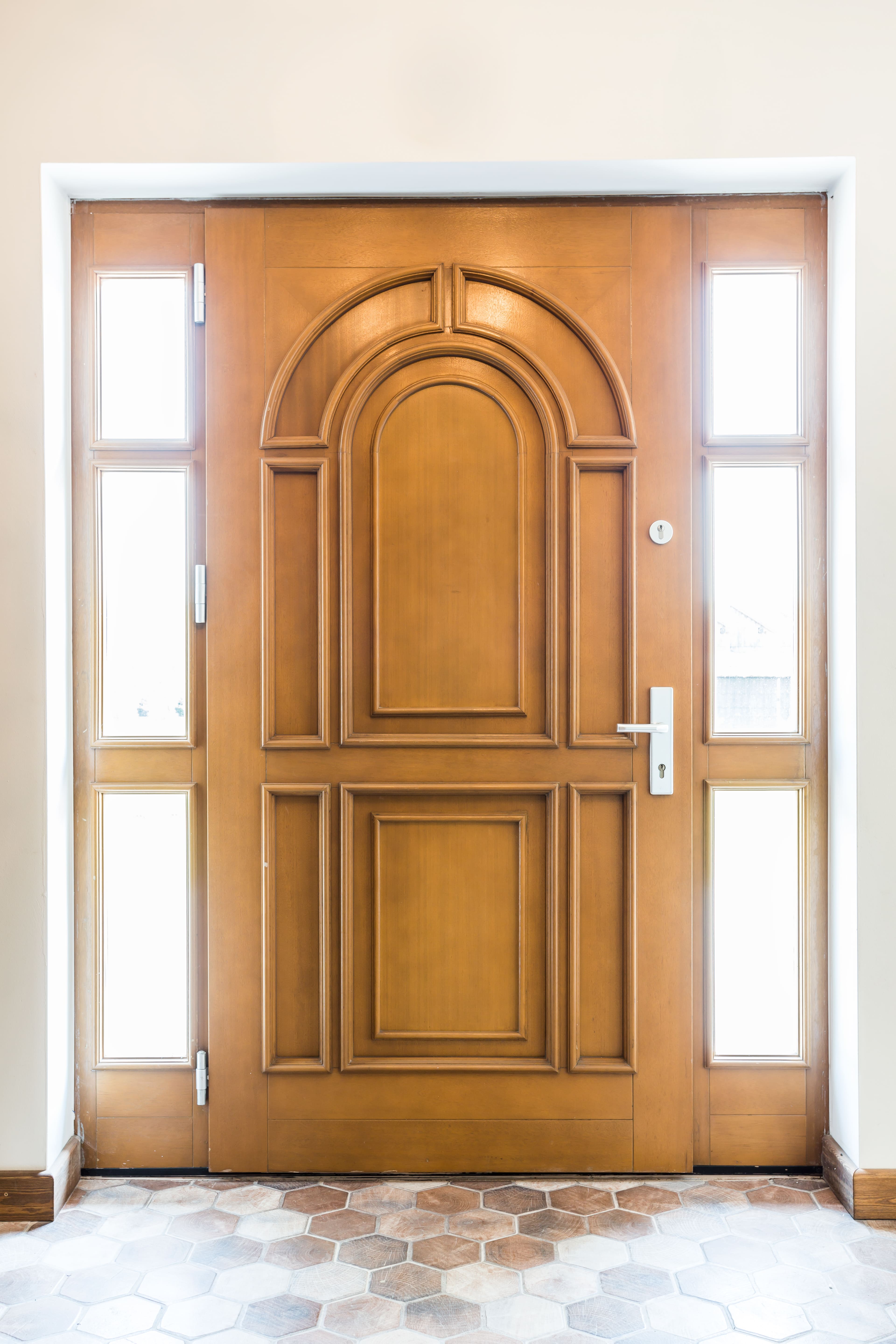 Puerta sólida de encino